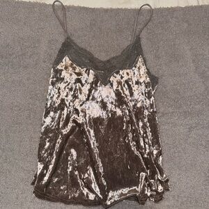 Velvet purple top